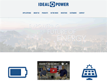 Tablet Screenshot of idealpower.com
